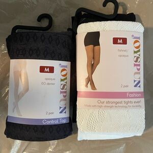 Joyspun Control Top Tights Lot 2 Packs Of 2